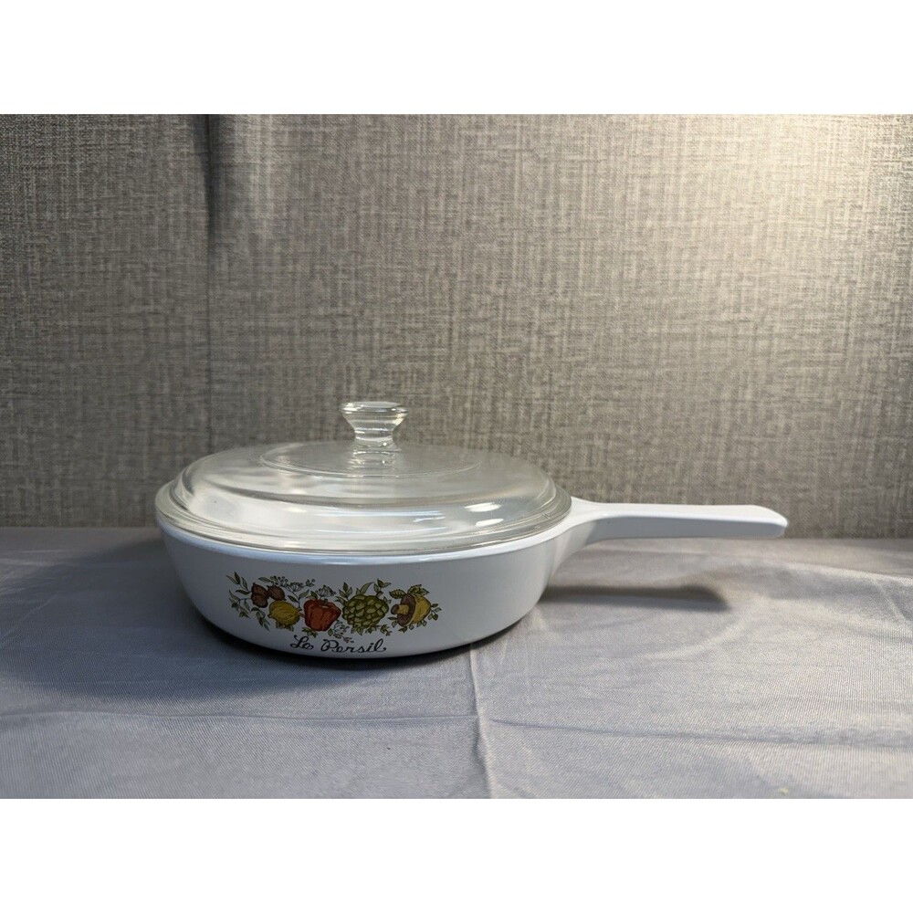 Vintage Corning Ware Spice of Life Le Persil Saucepan P-83-B With Lid 6.5 in